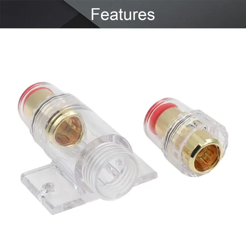 Miniatura 3 de Fielect Portafusibles AGU en línea con fusible de 30 amperios para audio de coche, amplificador de alarma, audio de camión, compresores 65A 1 pieza