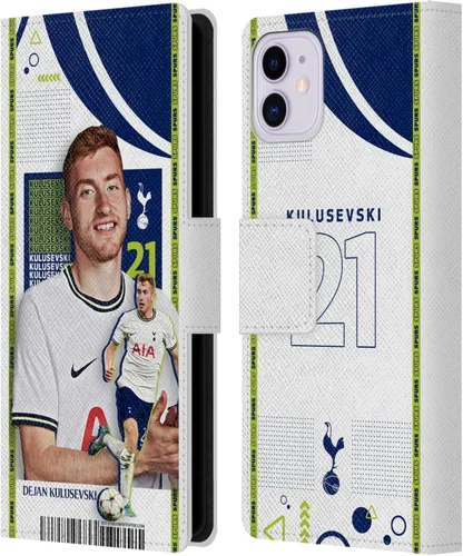 Miniatura 48 de Head Case Designs Officially Licensed Tottenham Hotspur F.C. Cristian Romero 2022/23 First Team Leather Wallet Case Compatible with Apple iPhone 11