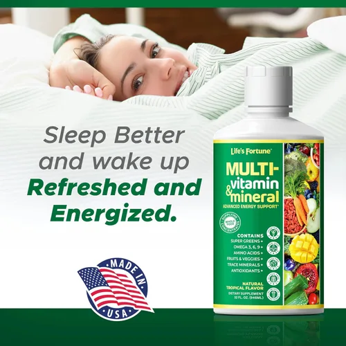 Miniatura 4 de Life's Fortune Multivitamínico líquido para adultos, hombres y mujeres, adolescentes, vitaminas diarias de alta absorción, minerales traza