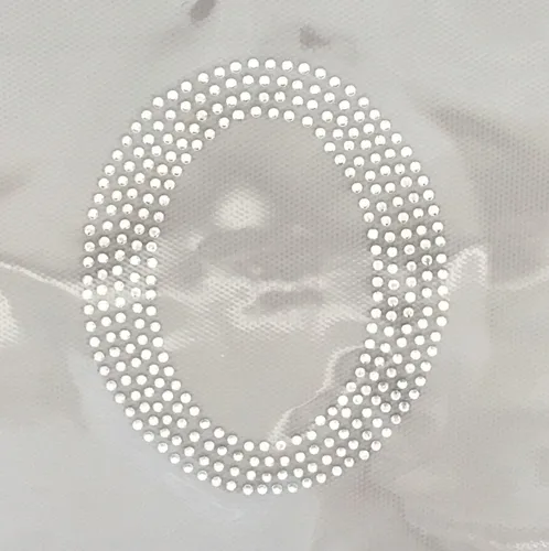 Miniatura 23 de Letras griegas, 4 pulgadas de alto, diamantes de imitación, transferencia termoadhesiva (alfa)