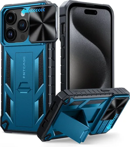 Miniatura 10 de FNTCASE for iPhone 11-Pro Phone Case: Military Grade Drop Proof Mobile Cover with Kickstand & Slide Rugged Shockproof Bumper Heavy Duty Protector
