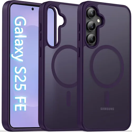 Miniatura 81 de Oterkin Funda magnética para Samsung Galaxy S24 Ultra mate, funda para teléfono S24 Ultra compatible con MagSafe, esmerilada, translúcida, a prueba