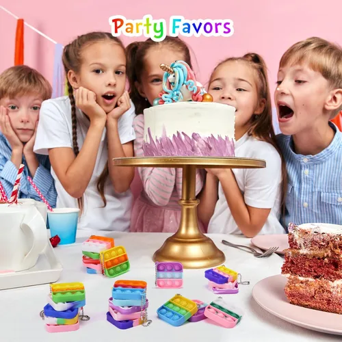 Miniatura 4 de Regalos de fiesta de dinosaurios, llaveros de dinosaurio para niños, recuerdos de fiesta, juguetes fidget a granel, paquete de 30 mini llaveros