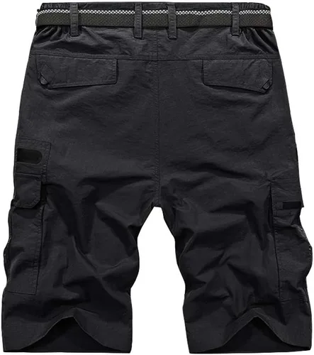 Miniatura 2 de Jessie Kidden - Pantalones cortos para hombre, estilo informal, para exteriores, con cintura expansible, ligeros, impermeables, de secado rápido