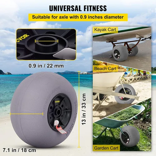 Miniatura 3 de VEVOR Beach Balloon Wheels