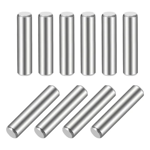 uxcell 0.197 x 0.984 in (aproximadamente 13/64 pulgadas) pasador de pasador de madera de acero inoxidable 304 litera de madera pasadores de estante,