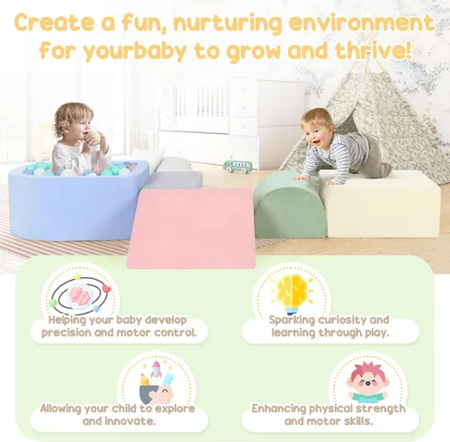 Miniatura 3 de Bloques de escalada de espuma Whiffee para niños pequeños, juguetes de escalada para niños pequeños en interiores, bloques de escalada para niños