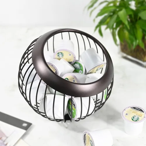 Miniatura 3 de Charmount Soporte para cápsulas de café, soporte para tazas K de gran capacidad y soporte para cápsulas de espresso, organizador de cápsulas de café