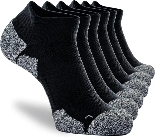 Miniatura 43 de CWVLC - Calcetines deportivos, hasta el tobillo, de compresión, acolchados, unisex, paquete variado