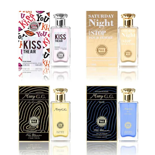 Miniatura 18 de Hybrid & Company Mujer 4 unids Black Opinion La Vie En Rose Paris Para Su Primavera Floración Perfume Natural Spray Fresco Fragancia