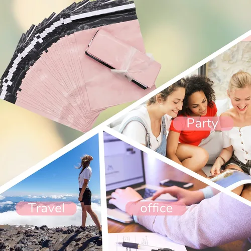 Miniatura 7 de Bolsas de eliminación de servilletas sanitarias, 100 bolsas de eliminación personal femeninas para tampones y almohadillas, selladas autoadhesivas