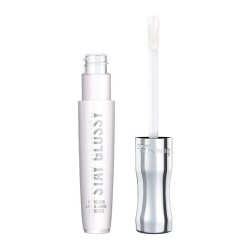 Rimmel Brillo labial Stay Glossy - Fórmula no pegajosa y ligera para el color y brillo de labios - 820 Seduce Me, 0.18 onzas Arándano