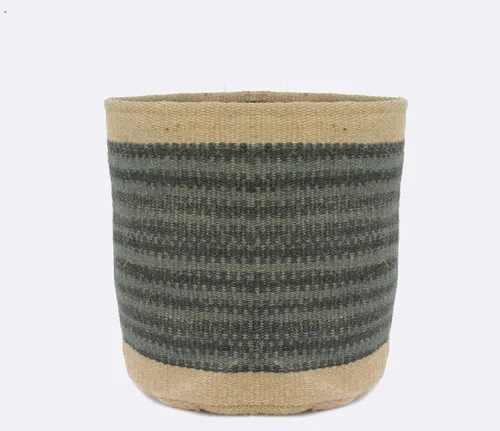 Miniatura 25 de Cesta de Maceta de Yute Resistente, Cesta Tejida Moderna, Maceta para Flores, Maceteros de Interior para Suelo, Cesta Organizadora de Almacenamiento