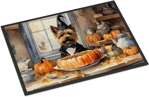 Miniatura 74 de Caroline's Treasures DAC1720MAT Affenpinscher - Tapete de otoño para cocina, con calabazas, 18 x 27 pulgadas, tapete para puerta delantera