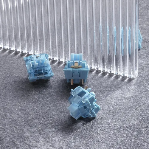 Miniatura 6 de Akko V3 Creamy Blue Pro - Interruptor de teclado con vástago a prueba de polvo para teclado mecánico gaming, interruptores de teclas táctiles Azul
