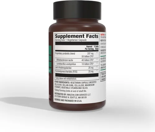 Miniatura 2 de Amazon Elements Una mezcla diaria de probióticos para adultos, apoya el colon saludable y la función inmunológica, 50 mil millones de UFC (2 cepas)