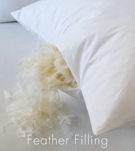 Miniatura 4 de Almohada rectangular de 11 x 21 pulgadas, hipoalergénica, de lujo, 100 % plumas, funda de algodón 100% de algodón batista, nunca envasada al vacío