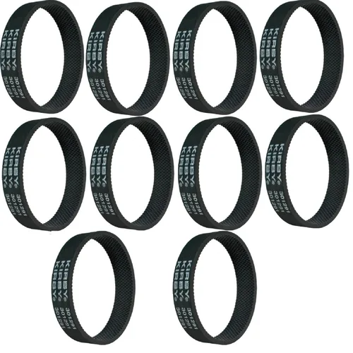Kirby Paquete de 10 correas de vacío | Pieza de repuesto original OEM #301291G | Compatible con todos los modelos de aspiradora vertical Kirby
