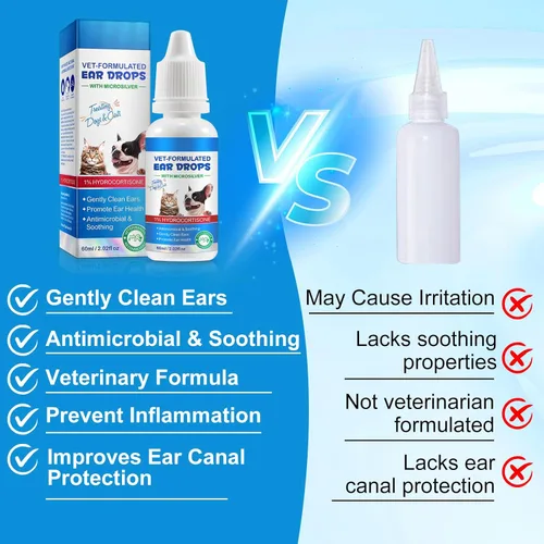 Miniatura 7 de Tratamiento de ácaros para perros y gatos – Alivio de la picazón de acción rápida y limpiador, fórmula recomendada por veterinarios con aloe vera