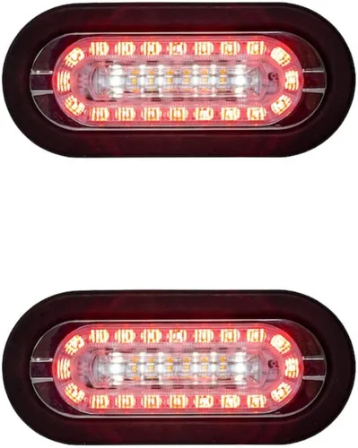 Combinación de luz LED de parada/giro/cola de 6 pulgadas, respaldo y luz estroboscópica para grúa, camión de auxilio, emergencia L8