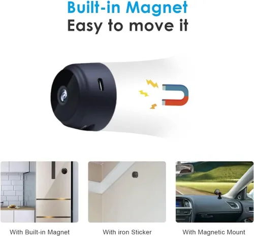 Miniatura 3 de Mini cámaras ocultas cámara WiFi inalámbrica HD 1080P cámaras de seguridad para el hogar vigilancia con alimentación en vivo de audio y video cámara