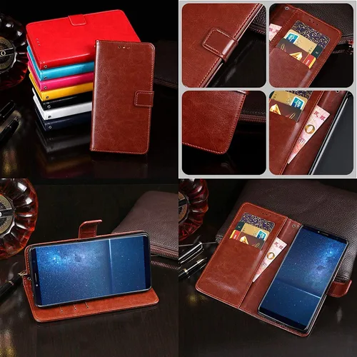 Miniatura 3 de Stand Premium Retro Business Flip Leather Case Protector Bumper for Xiaomi 12S Ultra 6.73" TPU Silicone Protection Phone Cover Skin Folio Book Card