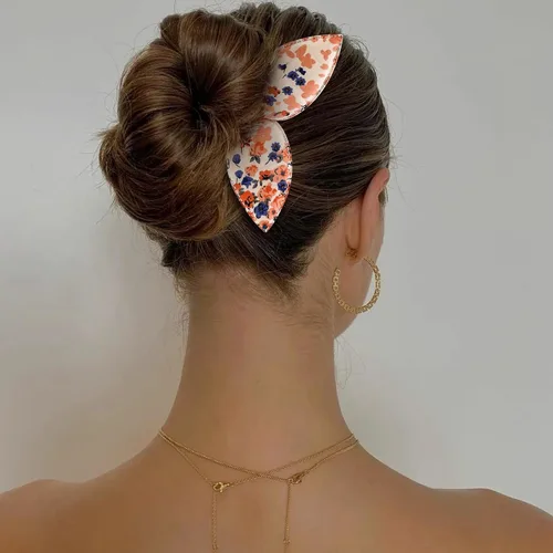 Miniatura 7 de 4 Piezas Creador de Moños Hábil Twist Francés Oreja de Conejo Retorcedor de Moños Flor Flexible Rápido Accesorios de Peinado para Mujeres Niñas