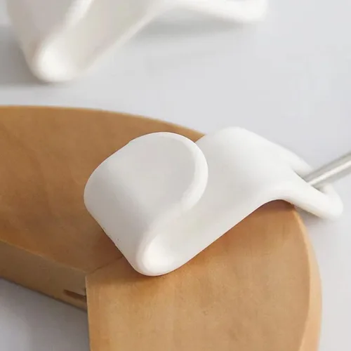 Miniatura 2 de 50 ganchos para colgar ropa, ganchos en cascada, clips extensores de plástico multifuncionales resistentes para ahorrar espacio, color blanco 50