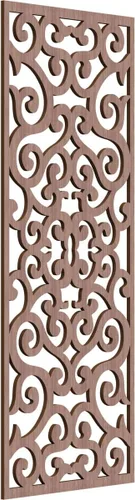 Miniatura 29 de Eveline - Paneles decorativos de pared de madera con calado, 13 3/8 pulgadas de ancho x 34 3/8 pulgadas de alto x 3/8 de alto, roble rojo rojo