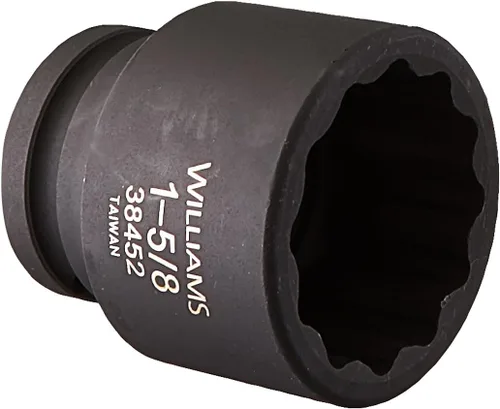 Miniatura 8 de Williams 38438 - Enchufe de impacto estándar de 3/4 pulgadas, 1-3/16 pulgadas, 12 puntos