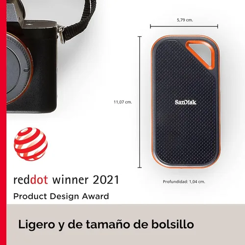 Miniatura 3 de SanDisk SSD portátil Extreme PRO de 1 TB - Hasta 2000 MB/s - USB-C, USB 3.2 Gen 2x2, resistencia al agua y al polvo IP65, firmware actualizado