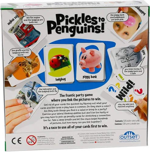 Miniatura 2 de Outset Media - Juego de cartas de la familia Pickles to Penguins - Pensamiento rápido, conexión de imágenes locas, juego a juego (a partir de 8 años)