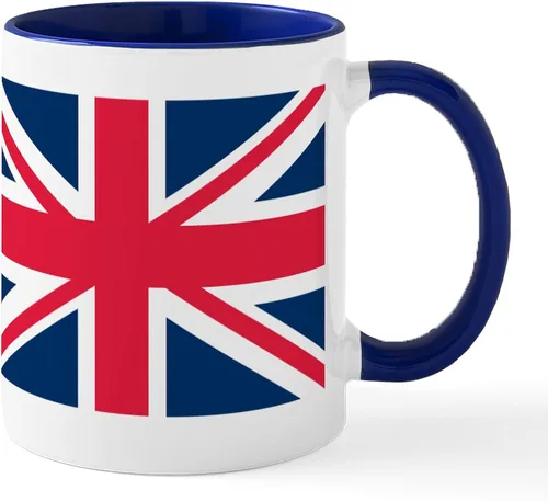 Miniatura 107 de CafePress Born American, British By Hea Taza de café de cerámica de 11 oz (11.0 fl oz)