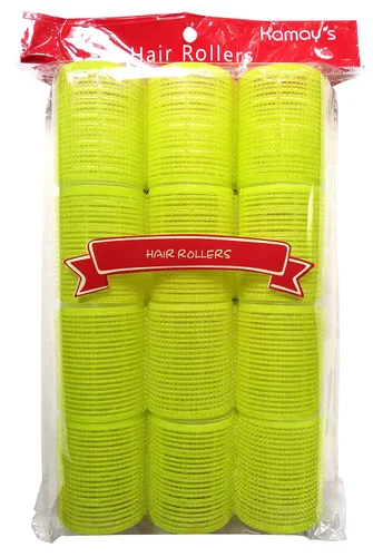 Miniatura 2 de Rizadores de pelo jumbo, multicolor, autoagarre, de nailon, de plástico, herramientas de rizador pegajoso, rizadores de peluquería o peinado rizado