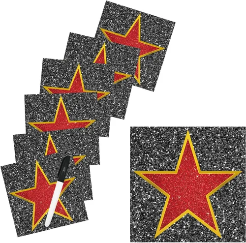 Miniatura 9 de Starboling 90 piezas de cartón de estrella de cine, 3 estilos de alfombra roja, recortes nocturnos para tablón de anuncios, decoración de fiesta