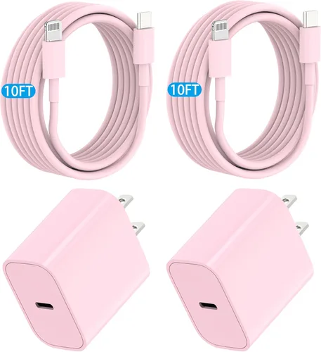 Miniatura 11 de Cargador para iPhone de carga rápida [certificado MFi] USB C con 2 cables USB C a Lightning de 6 pies, compatible con iPhone 14/14 Pro Max/13/13 Pro