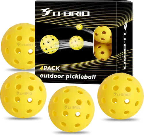 Miniatura 13 de Paquete de 3/4/12 pelotas de pickleball para exteriores de grado profesional de 40 agujeros, probadas por jugadores con diseño resistente al viento