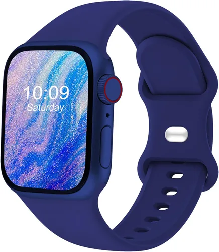 Miniatura 31 de Correas deportivas compatibles con Apple Watch de 38mm 40mm 41mm 42mm 44mm 45mm 46mm 49mm, p/mujer y hombre, correa de silicona para iWatch Series