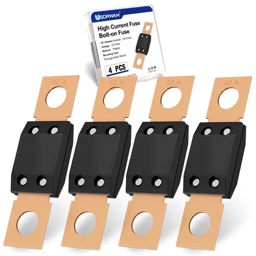 Fusible MEGA AMG de 40 amperios, 4 fusibles ANM automotrices de alta corriente para automóviles, camiones, autobuses, barcos y equipos industriales