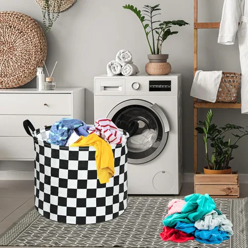 Miniatura 7 de MAIZMZ Cesto de almacenamiento para niños, organizador de decoración de habitación, caja de juguetes, cesta de lavandería grande de lona plegable