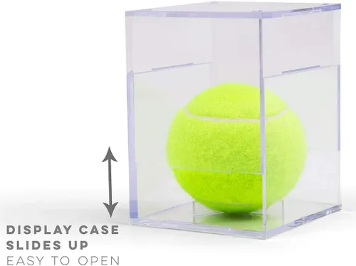 Miniatura 4 de ChalkTalkSPORTS Vitrina cuadrada de acrílico Soporte para pelotas de tenis Individual