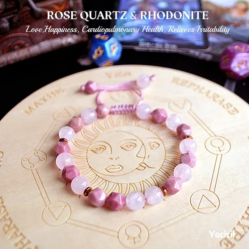 Miniatura 43 de Pulseras de la amistad, pulsera de obsidiana negra arcoíris para mujeres y hombres, 0.394 pulgadas (0.394 in), ojo de tigre, hematita y cristal
