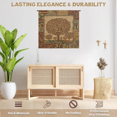 Miniatura 3 de Charlotte Home Furnishings Inc. The Kiss II - Tapiz italiano para colgar en la pared, 19 x 13 pulgadas, mezcla de algodón y poliéster, arte de pared