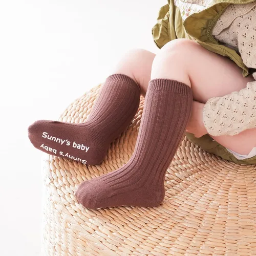 Miniatura 5 de Zumou Calcetines altos hasta la rodilla para niños pequeños, antideslizantes, antideslizantes, para bebés, niños y niñas, medias largas sin costuras