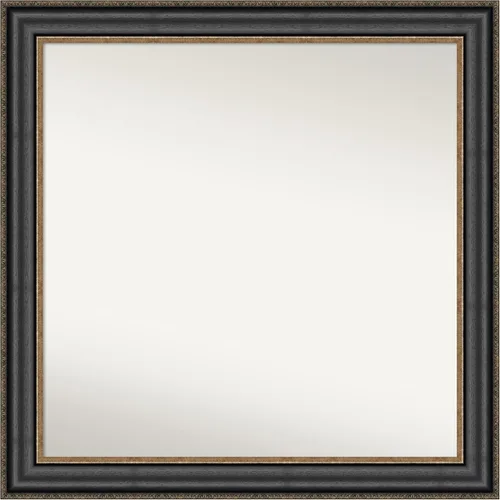 Miniatura 225 de Amanti Art Espejo personalizado, espejo de baño negro puente, espejo de pared o espejo de tocador de baño sobre el fregadero (26 x 26 pulgadas)