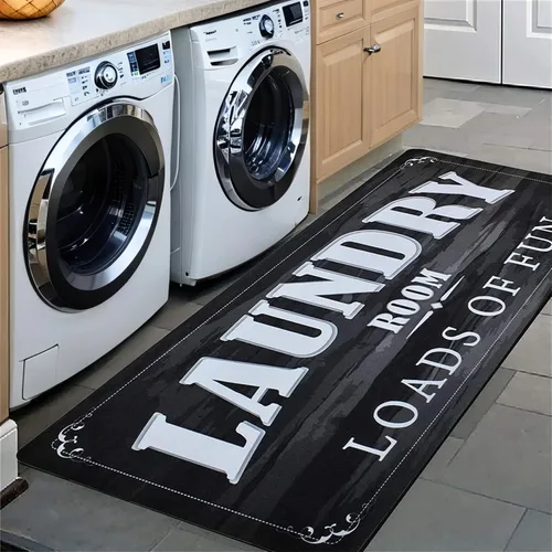 Miniatura 14 de Tapete de goma antideslizante para lavadero, tapete de cocina resistente al agua (20 x 48 pulgadas, 1 unidad) de Abreeze