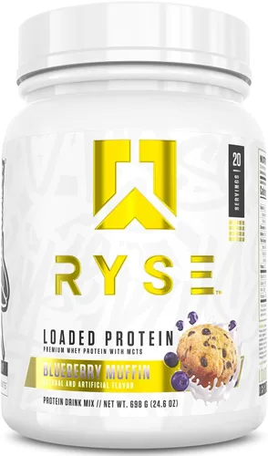 Miniatura 12 de Ryse - Proteína en polvo cargada, 0.88 onzas de aislado y concentrado de proteína de suero de leche, fibra prebiótica y MCT, baja en carbohidratos