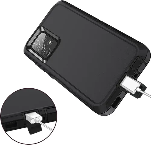 Miniatura 5 de I-HONVA Funda para Samsung Galaxy A52 5G a prueba de golpes, a prueba de polvo y caídas, 3 capas de protección de cuerpo completo