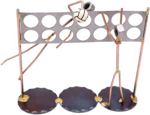 Miniatura 6 de Figura de arte de metal coleccionable hecha a mano, accesorios de escritorio, trofeo, regalo de jefe, decoración de oficina en casa