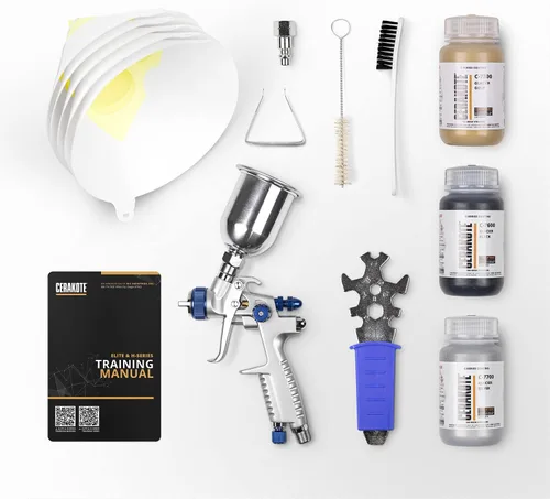 Miniatura 10 de CERAKOTE® Kit de revestimiento negro Glacier (C-7600 16 oz.) - Todo lo necesario para rociar Cerakote - Curado al aire - Revestimiento de cerámica